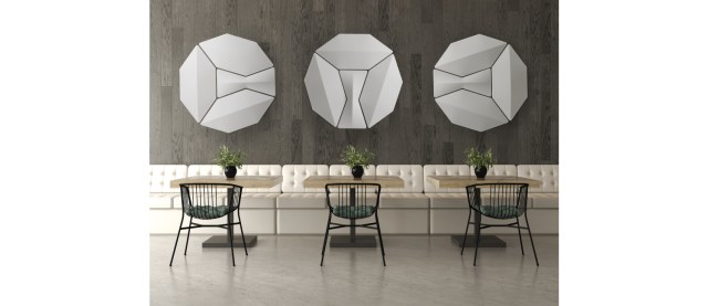 Bow sound absorbing wall panels